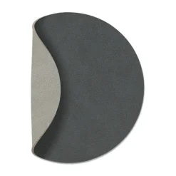 Posavasos circular Cloud reversible 1 pieza, gris antracita-gris claro