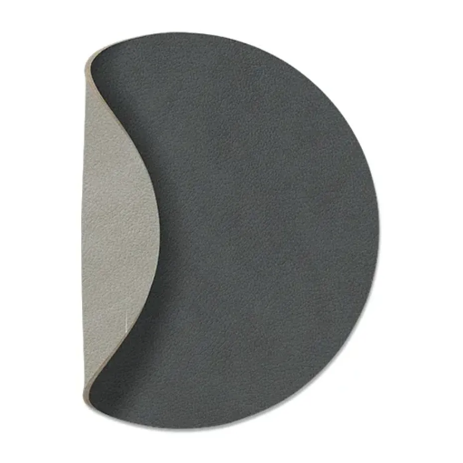 Posavasos circular Cloud reversible 1 pieza, gris antracita-gris claro