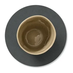 Posavasos circular Cloud reversible 1 pieza, gris antracita-gris claro