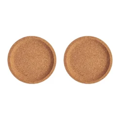 Posavasos de corcho Viva Ø10,9 cm pack de 2, Marrón
