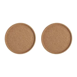 Posavasos de corcho Viva Ø16,8 cm pack de 2, Marrón