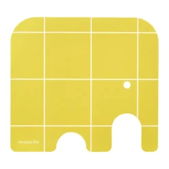Posavasos de vidrio Elephant 11x10 cm, Yellow