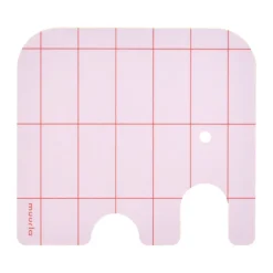 Posavasos de vidrio Elephant 11x10 cm, Pink