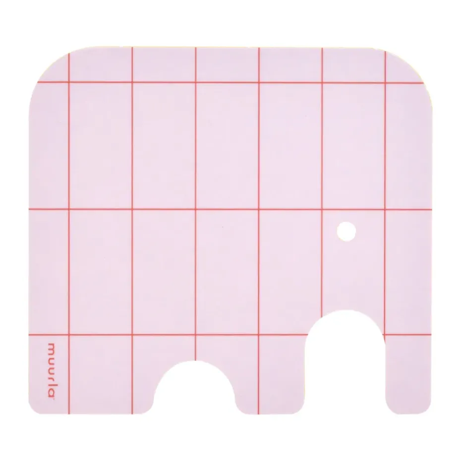 Posavasos de vidrio Elephant 11x10 cm, Pink