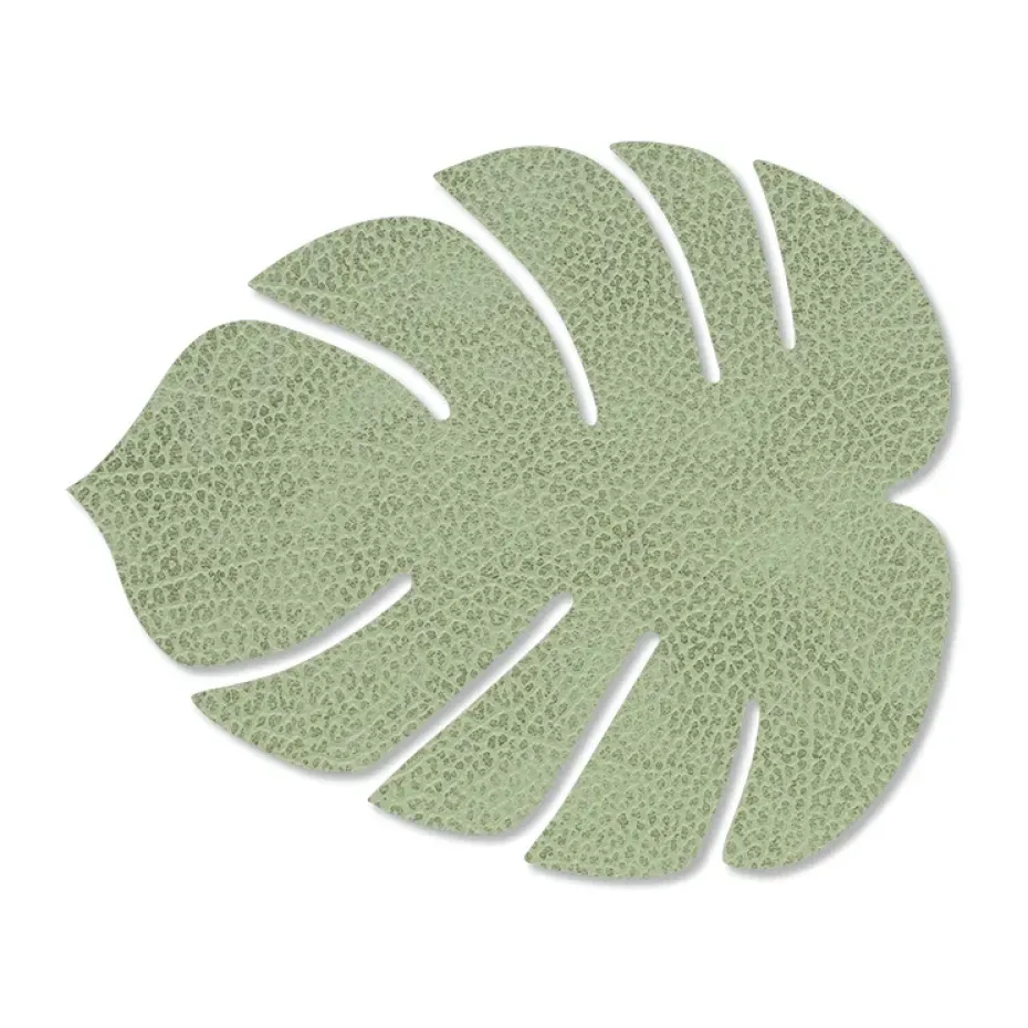 Posavasos Monstera Leaf Hippo, verde oliva