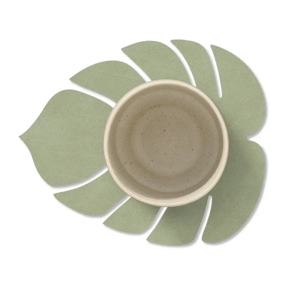 Posavasos Monstera Leaf Nupo, verde oliva