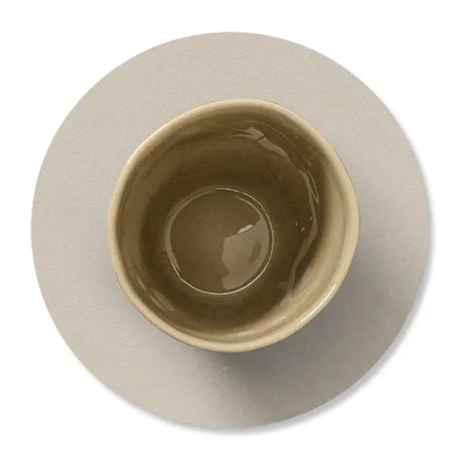 Posavasos Nupo circle, Oyster white