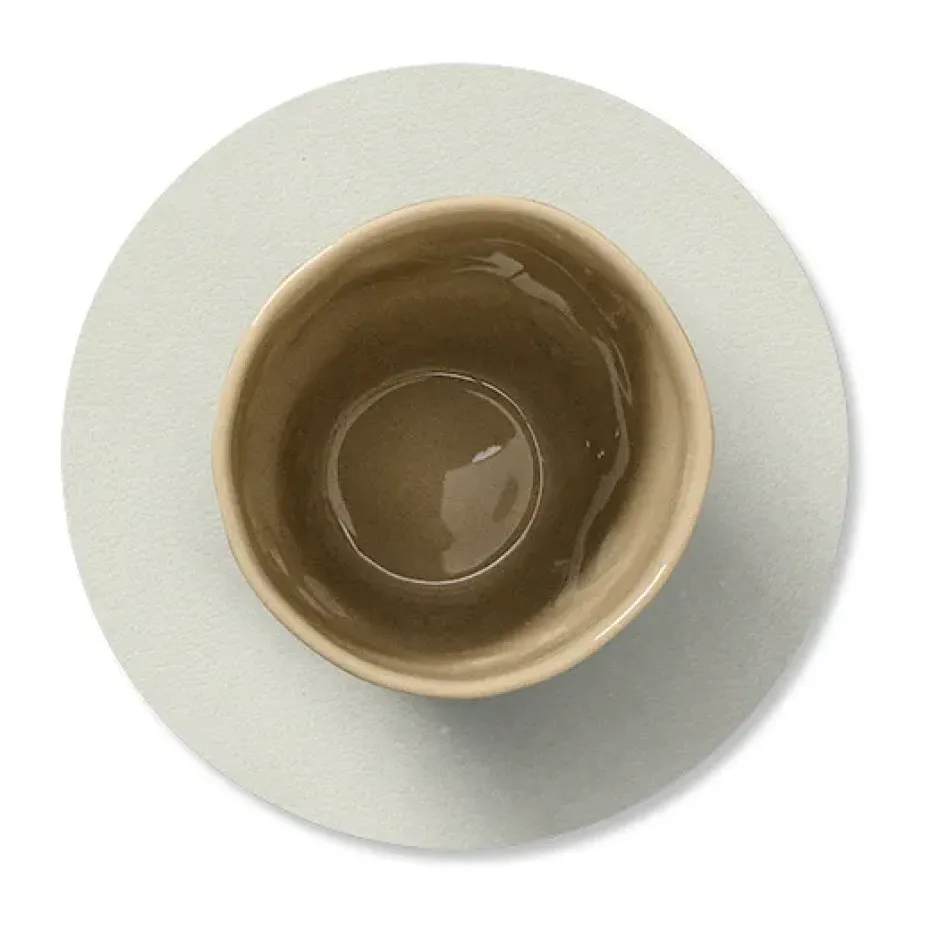 Posavasos Nupo circle reversible, Linen-Flint Grey
