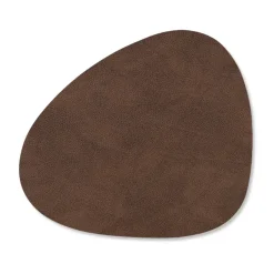 Posavasos Nupo curve, marrón oscuro