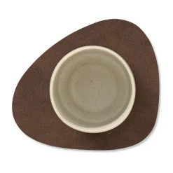 Posavasos Nupo curve, marrón oscuro