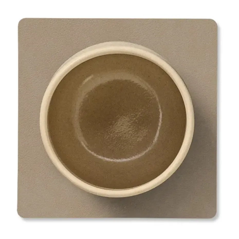 Posavasos Nupo square, Clay brown