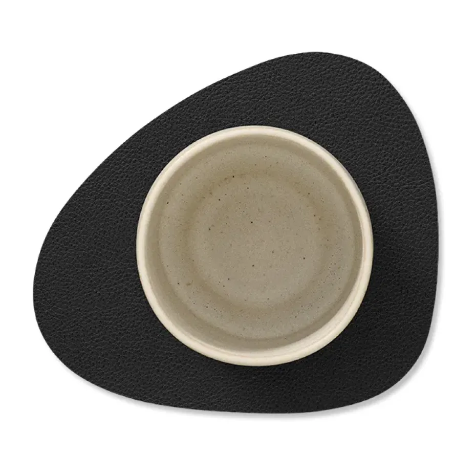 Posavasos Serene curvo 11x13 cm, Black