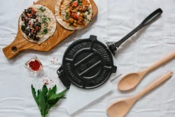 Prensa para tortillas Victoria hierro fundido 20 cm, Negro