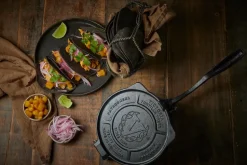 Prensa para tortillas Victoria heavy duty en hierro fundido Ø20 cm, Negro