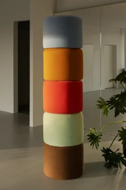 Puf Bon Ø50x41 cm, Eggshell