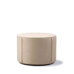 Puf Mono , Grand linen beige - Ø55 cm