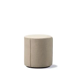 Puf Mono , Grand linen beige, Ø39 cm