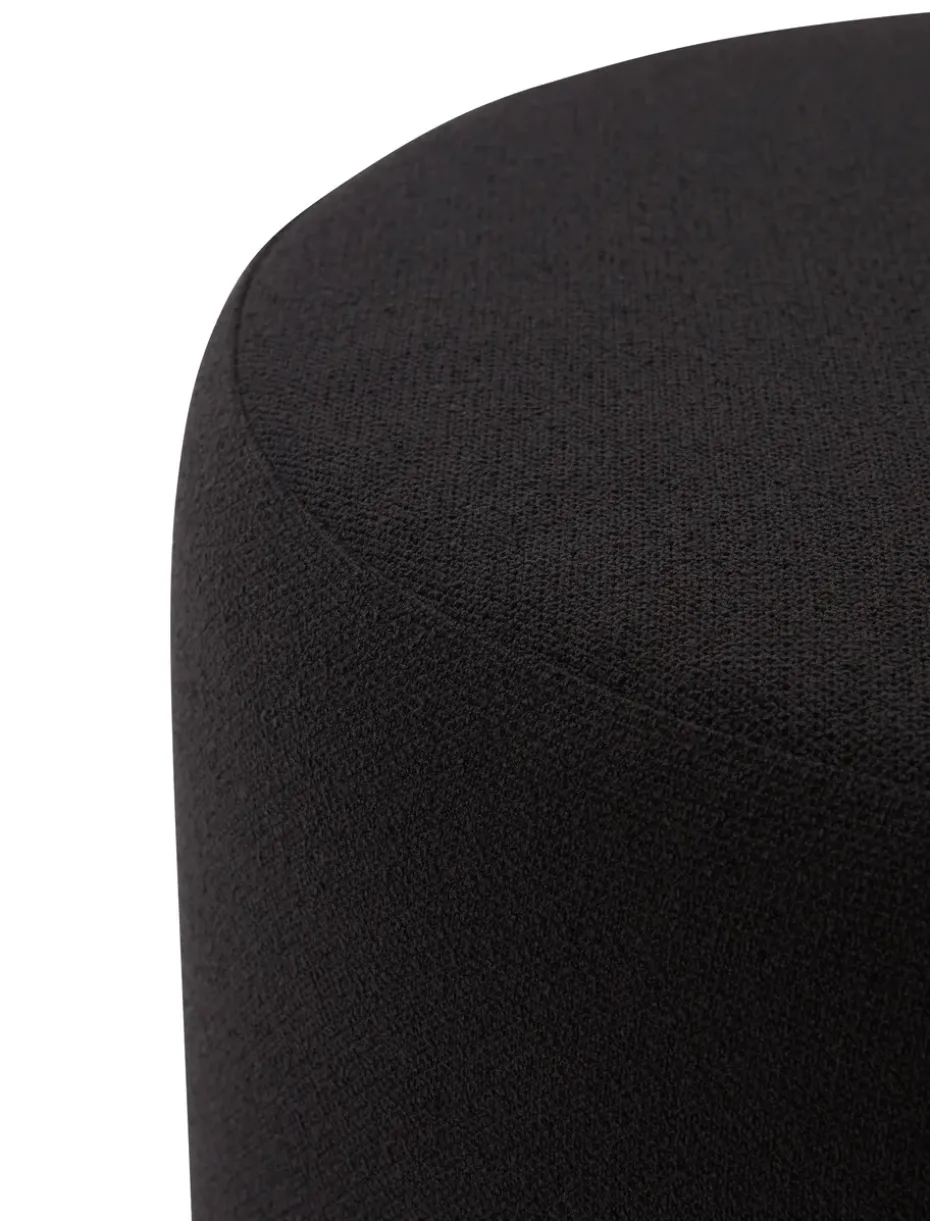 Puff Stilla bouclé, Anthracite