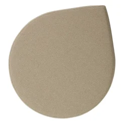 Puff Stilla bouclé, Taupe
