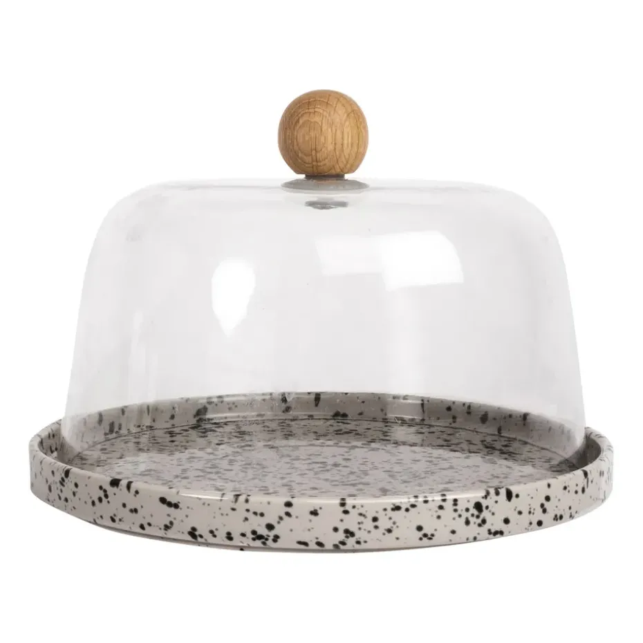 Quesera Ditte, gris-negro