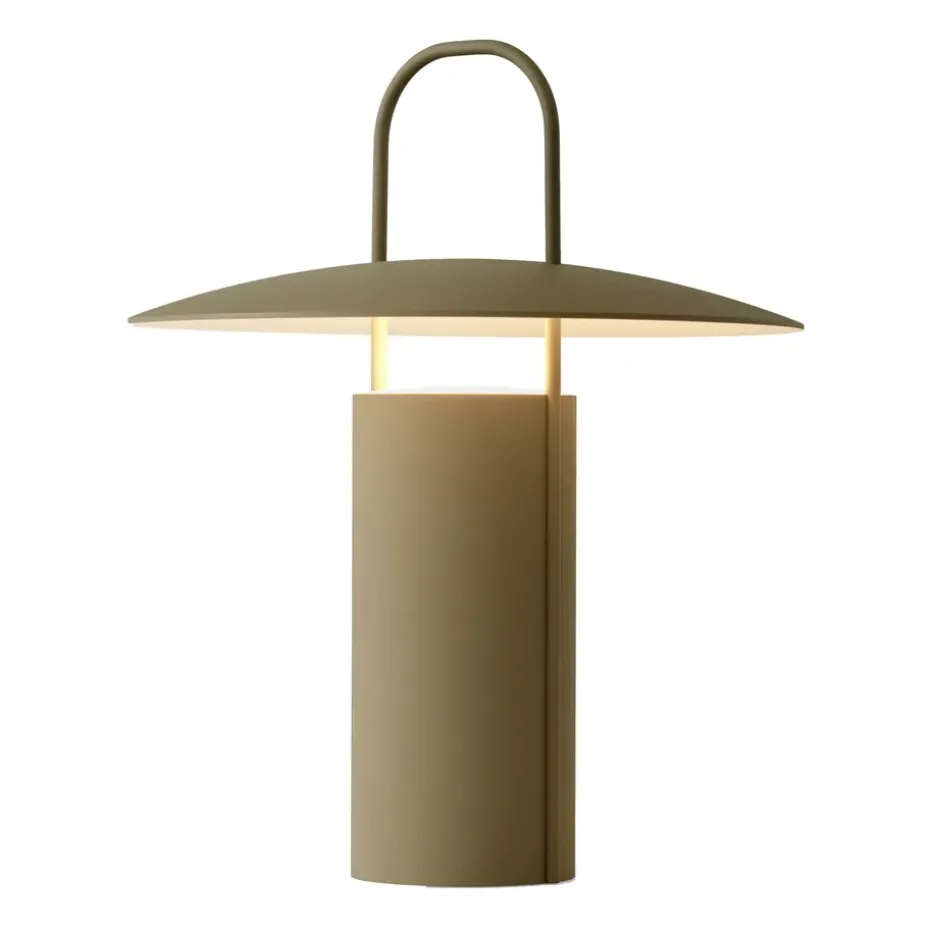 Ray Lámpara de mesa portátil, Dusty Green