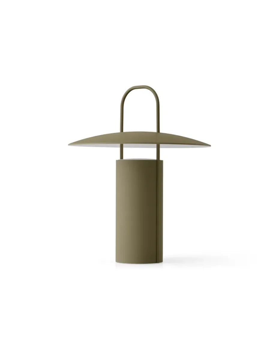 Ray Lámpara de mesa portátil, Dusty Green