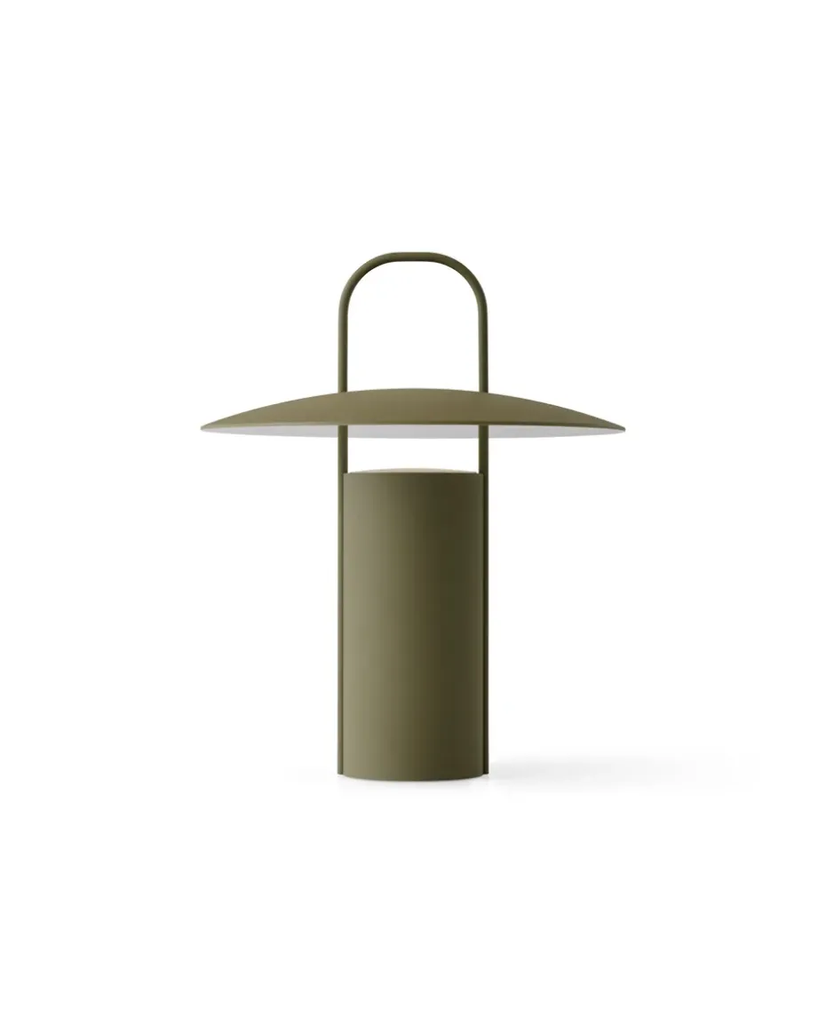Ray Lámpara de mesa portátil, Dusty Green