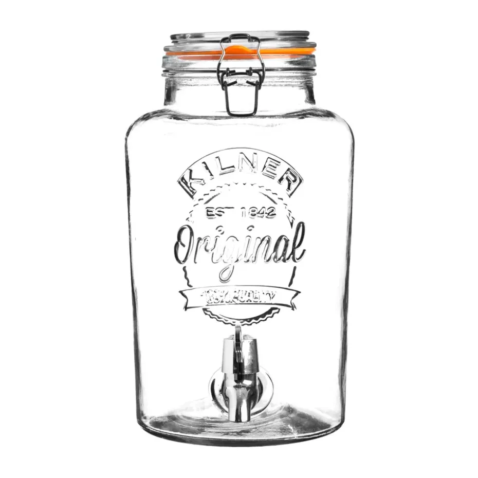 Recipiente de vidrio Kilner con grifo 5 l, Transparente