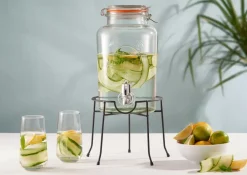 Recipiente de vidrio Kilner con grifo 5 l, Transparente