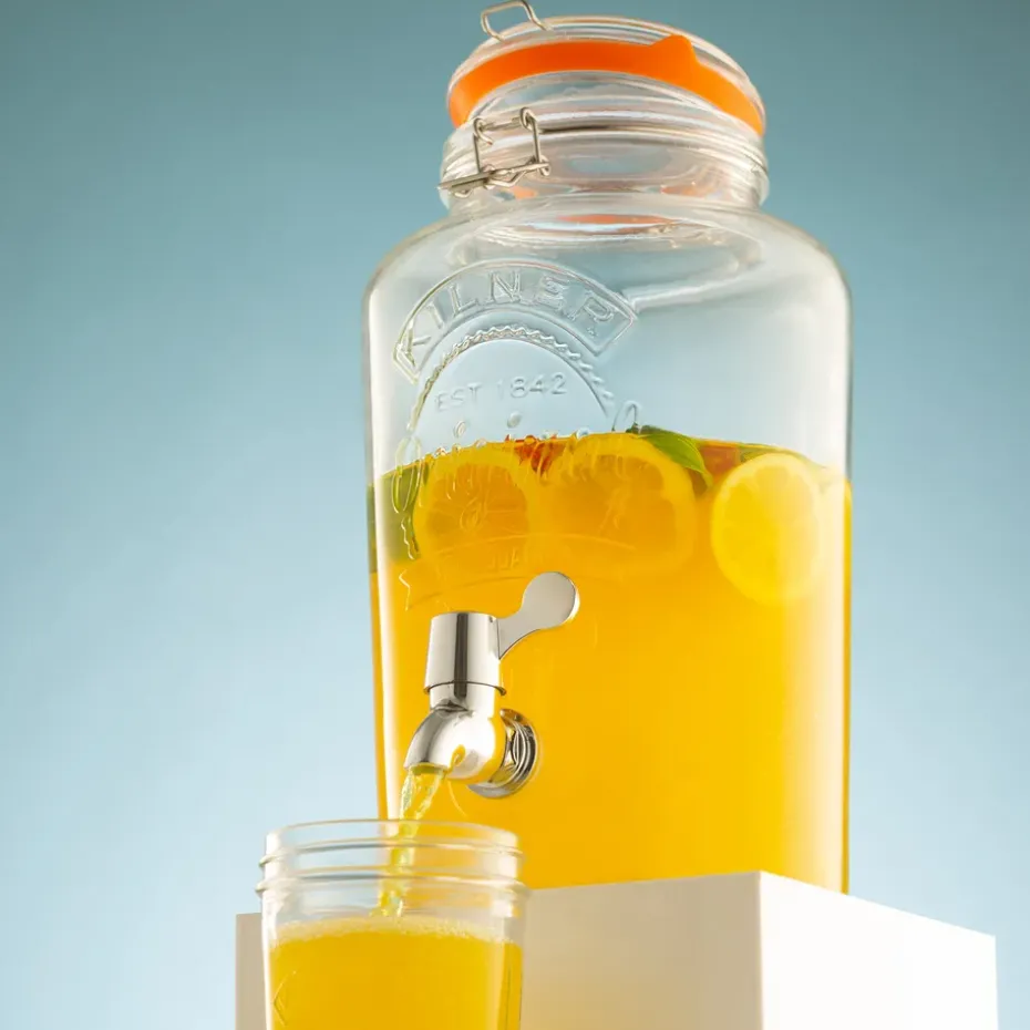 Recipiente de vidrio Kilner con grifo 5 l, Transparente