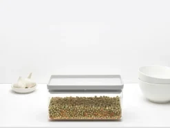 Recipiento apilable TASTY+ 1,5 L, Gris claro