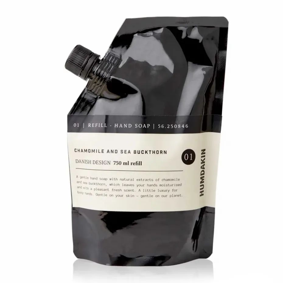 Relleno para jabón de manos Humdakin 750 ml, Chamomille & sea buckthorn