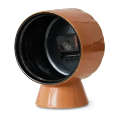Reloj de cerámica retro 20,8 cm, Peach