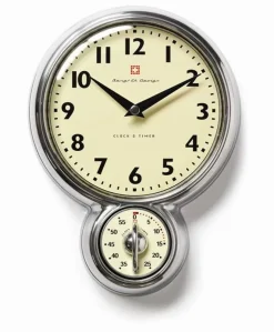 Reloj de pared con timer Bengt Ek Design, aluminio