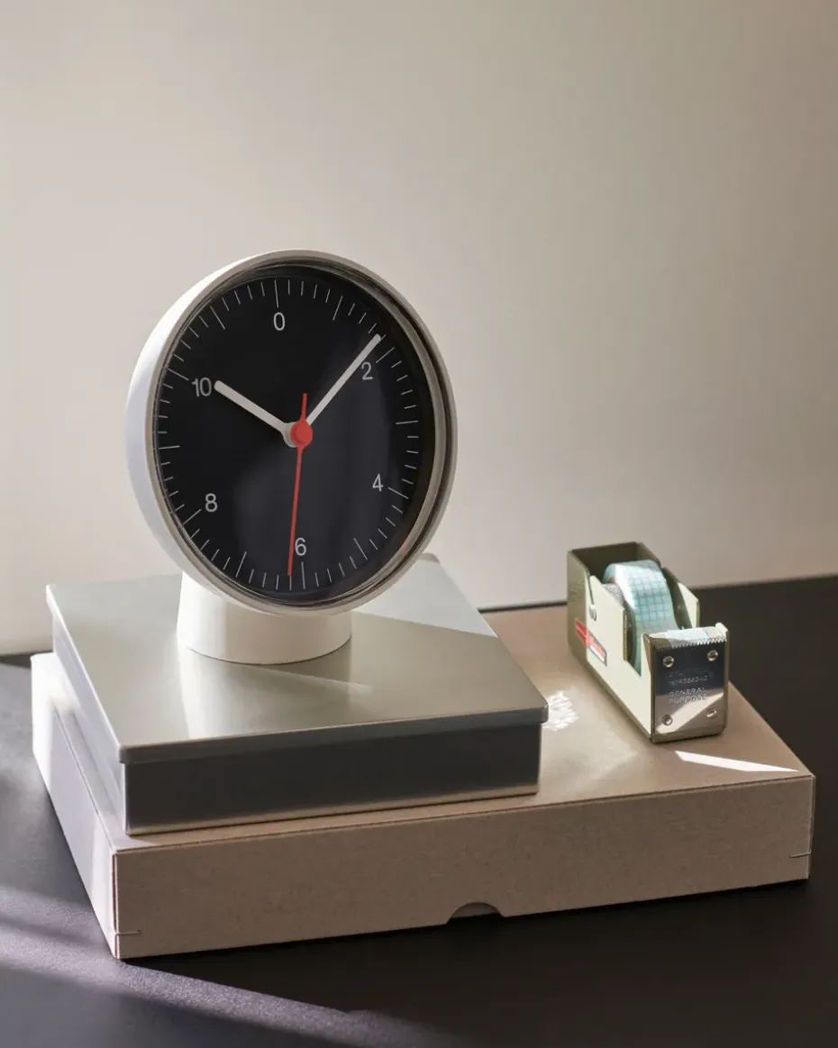 Reloj de pared o de mesa Table Clock, White