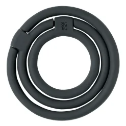 Salvamanteles CIRCLES Ø13 cm, negro