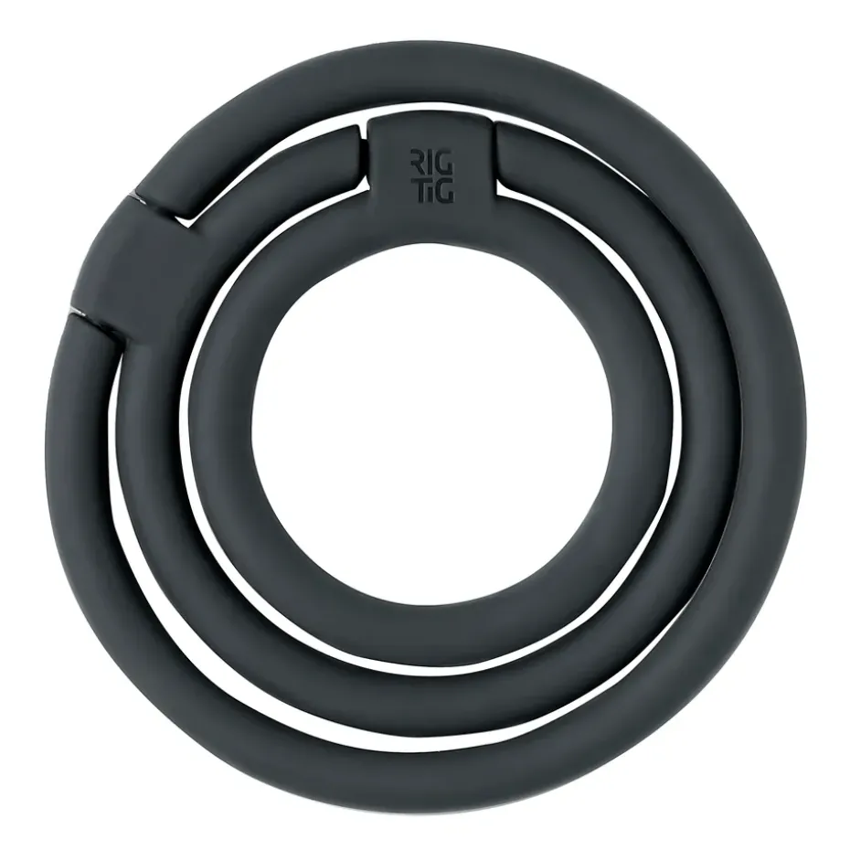 Salvamanteles CIRCLES Ø13 cm, negro