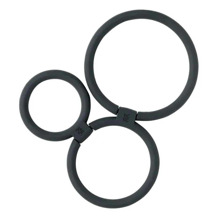 Salvamanteles CIRCLES Ø13 cm, negro