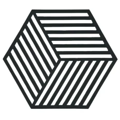 Salvamanteles Hexagon, negro