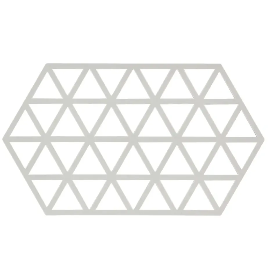 Salvamanteles Triangle grande, Warm grey