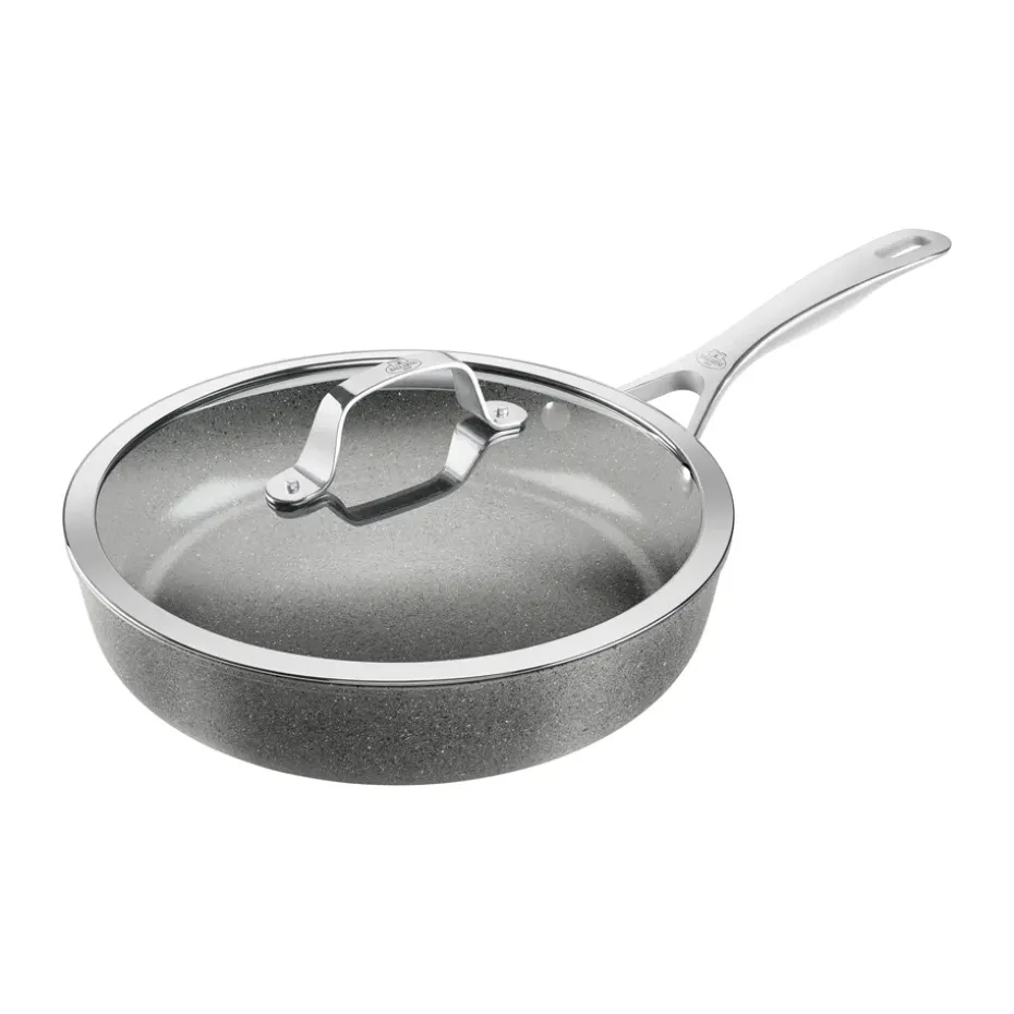 Sartén con tapa de vidrio Salina Ceramic Granit, 28 cm