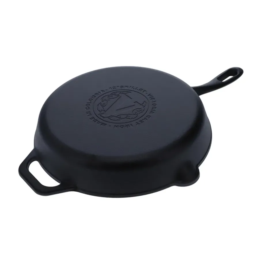 Sartén de hierro fundido Victoria, previamente curado, Ø 30 cm