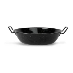 Sartén de wok esmaltada Doris mediana Ø31,5 cm, Negro