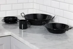 Sartén de wok esmaltada Doris mediana Ø31,5 cm, Negro