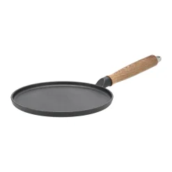 Sartén para panqueques de hierro fundido con mango de madera Nordwik, 23 cm