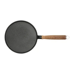 Sartén para panqueques de hierro fundido con mango de madera Nordwik, 23 cm