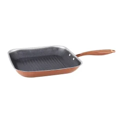 Sartén para parrilla con recubrimiento hybrid coating Hâws Santo 28 cm, Oro rosado