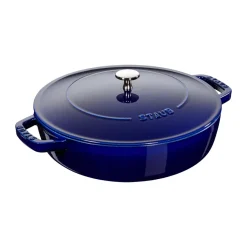 Sartén para saltear Staub Chistera de hierro fundido Ø24 cm, Azul oscuro