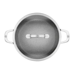 Sartén para servir con tapa de vidrio Salina Ceramic Granit, 28 cm
