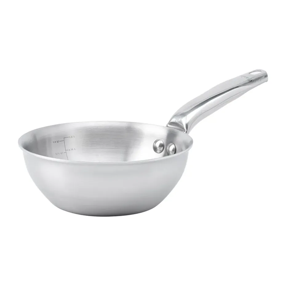 Sartén redondeada de acero inoxidable Alchimy, Ø16 cm